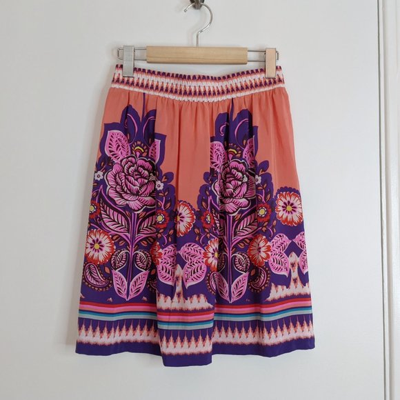 Anthropologie Edme & Esyllte 100% silk skirt - Picture 3 of 6